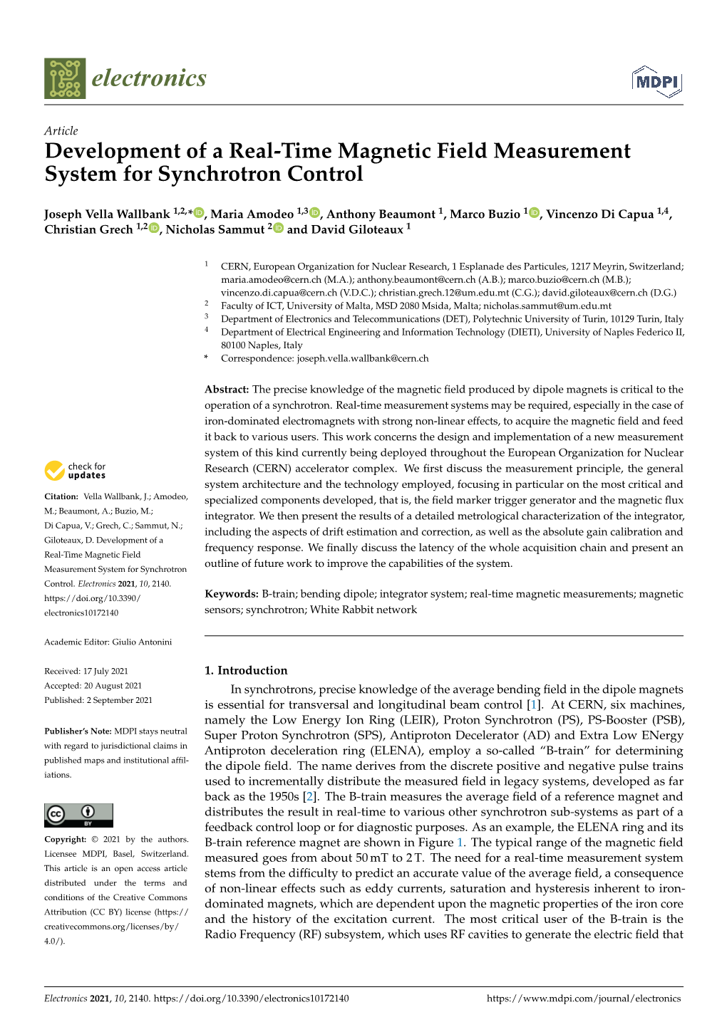 Development Of A Real-Time Magnetic Field Measurement System For ...