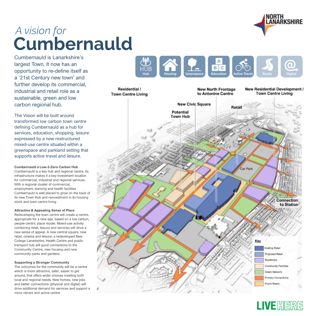 A Vision for Cumbernauld Cumbernauld Is Lanarkshire’S Largest Town