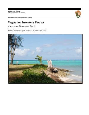 Plant Associations and Descriptions for American Memorial Park, Commonwealth of the Northern Mariana Islands, Saipan