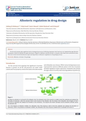 Allosteric Regulation in Drug Design
