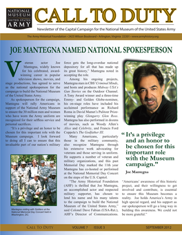 Joe Mantegna Named National Spokesperson