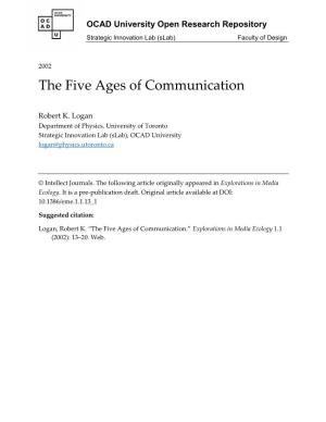 The Five Ages of Communication