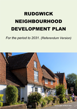 Rudgwick Neighbourhood Development Plan