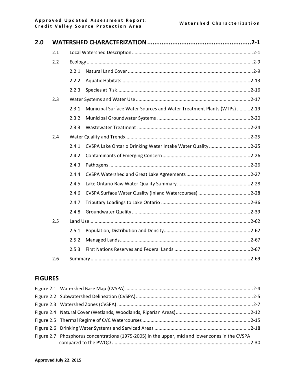 2.0 Watershed Characterization