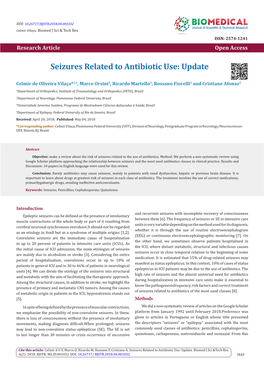 Seizures Related to Antibiotic Use: Update