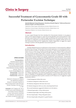 Successful Treatment of Gynecomastia Grade III with Periareolar Excision Technique