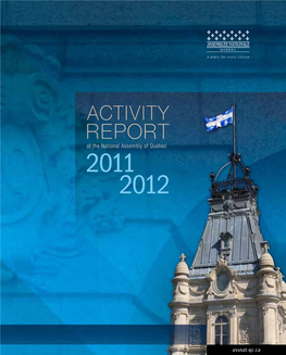 Report of the National Assembly of Québec 2011 2012