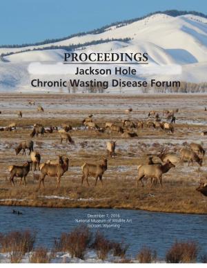 Published Proceedings from the CWD Forum