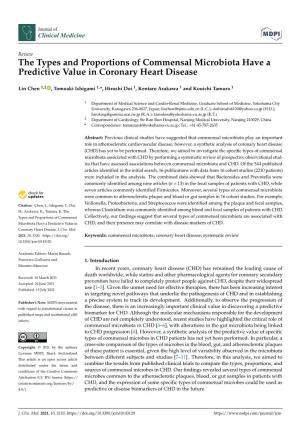 The Types and Proportions of Commensal Microbiota Have a Predictive Value in Coronary Heart Disease