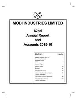 Modi Industries Limited