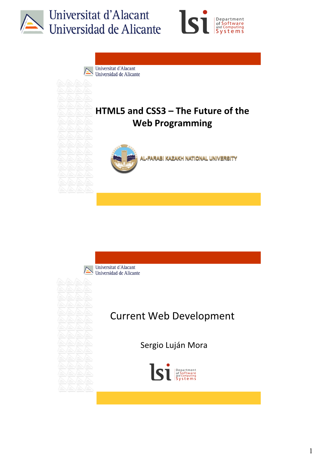 Current Web Development