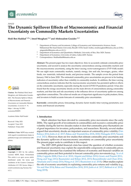 The Dynamic Spillover Effects of Macroeconomic and Financial Uncertainty on Commodity Markets Uncertainties