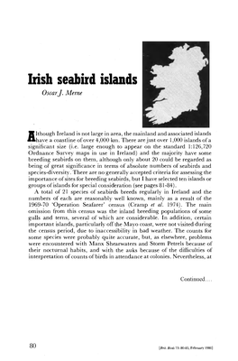Irish Seabird Islands Oscar J