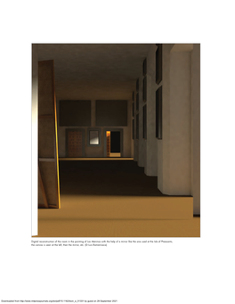 Digital Reconstruction of the Room in the Painting of Las Meninas with The