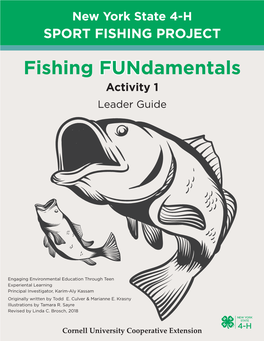 Fishing Fundamentals Activity 1 Leader Guide