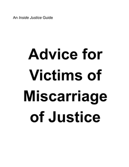 An Inside Justice Guide