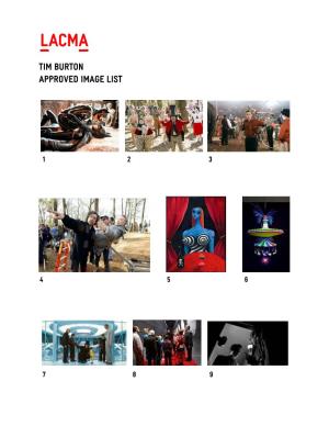Tim Burton Approved Image List