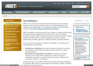 ABET Is a Non-Profit and Non-Governmental Accrediting Agency for Academic