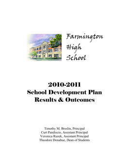 Farmington Public Schools Mission, Vision, and Goals