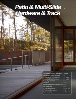 Patio & Multi-Slide Hardware & Track