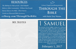 Through the Bible – 1 Samuel Philistines