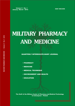 Military Pharmacy and Medicine Pharmacy Military