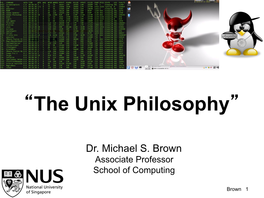 “The Unix Philosophy”