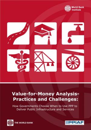 Value-For-Money Analysis- Practices and Challenges