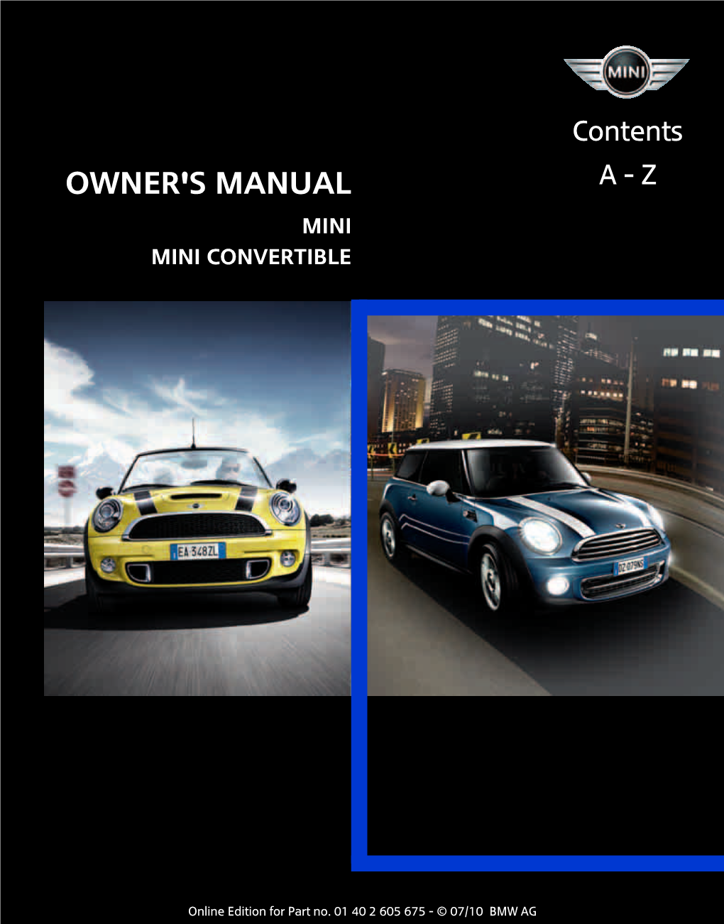 Owner's Manual Mini Mini Convertible