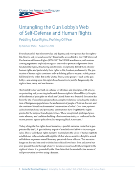 Untangling the Gun Lobby's Web of Self-Defense and Human Rights