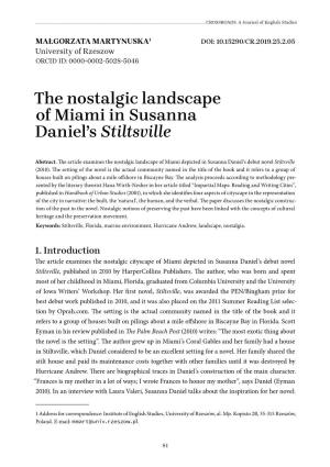 The Nostalgic Landscape of Miami in Susanna Daniel's Stiltsville