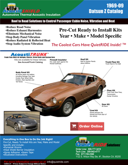 1969-09 Datsun Z Catalog