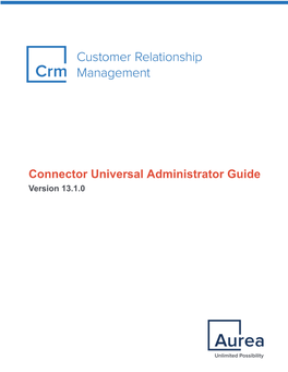 CRM Connector Universal Technical Guide