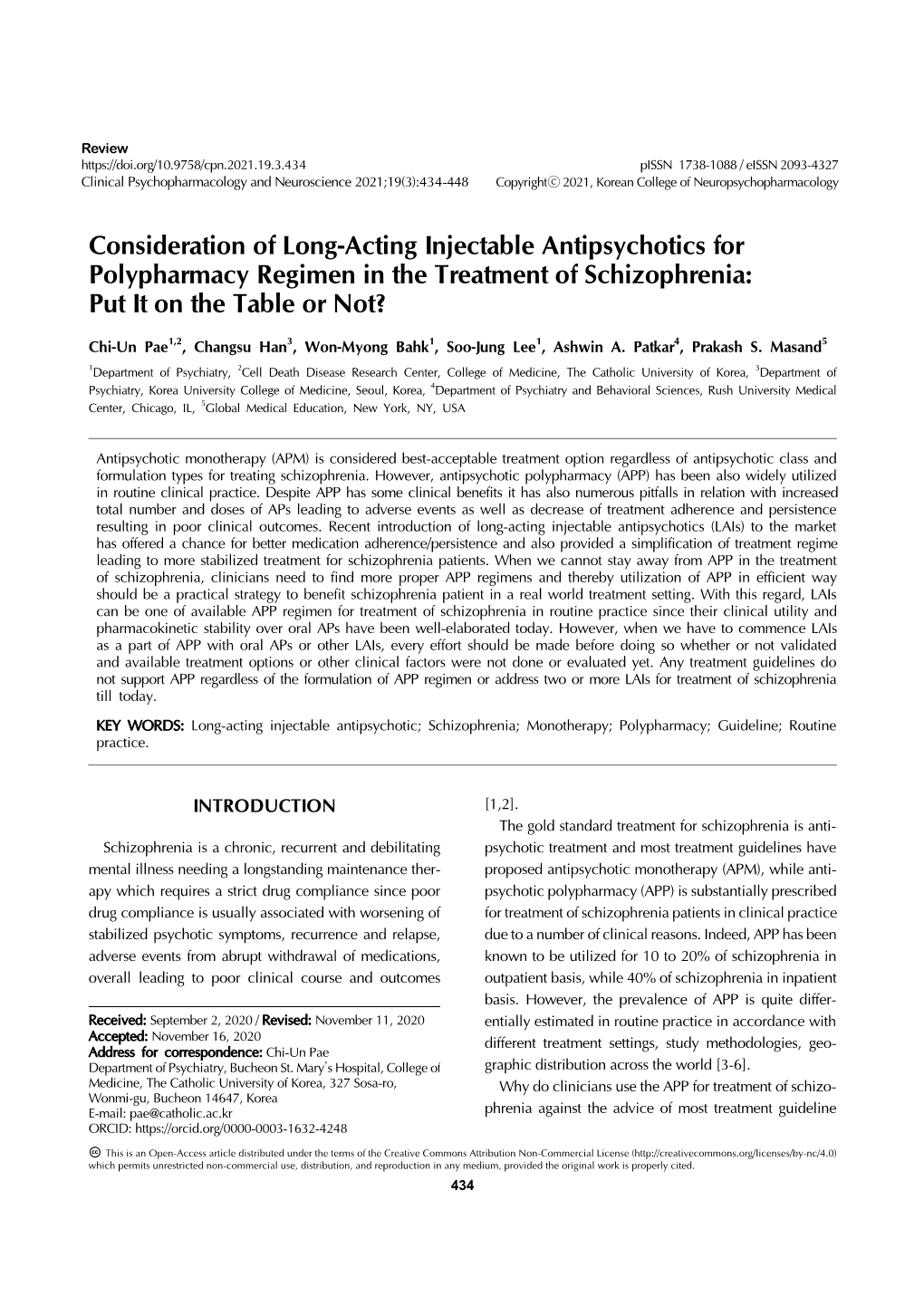 Consideration of Long-Acting Injectable Antipsychotics for Polypharmacy Regimen in the Treatment of Schizophrenia: Put It on the Table Or Not?