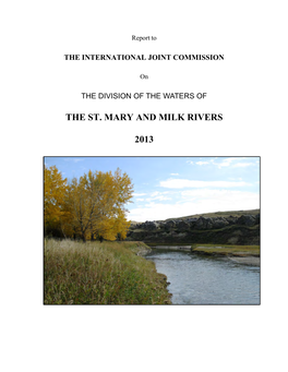 2013 Report to the IJC.Pdf