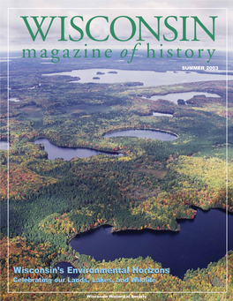 Summer 2003 Issue of the Wisconsin Magazine of History