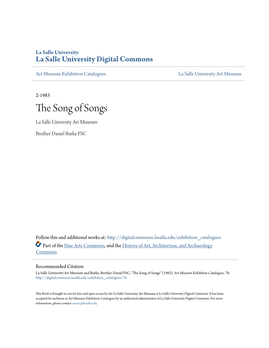 The Song of Songs