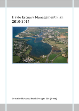 Hayle Estuary Management Plan 2010-2015