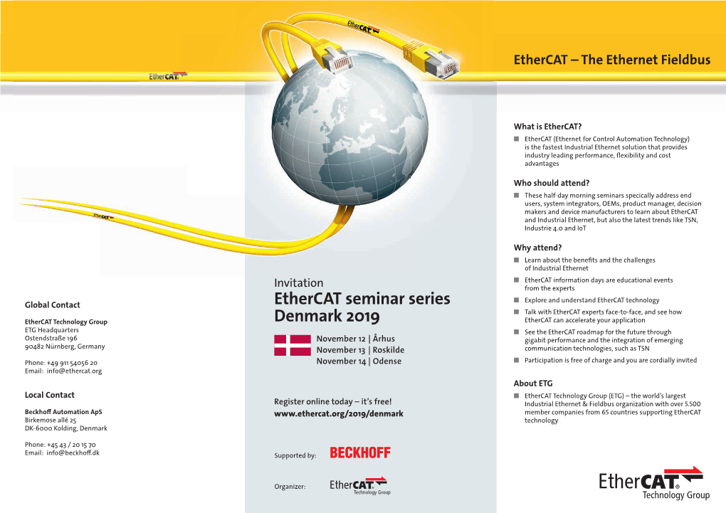 Ethercat Seminar Series Denmark 2019