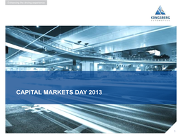 Capital Markets Day 2013