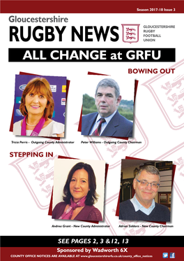 CHANGE at GRFU BOWING OUT