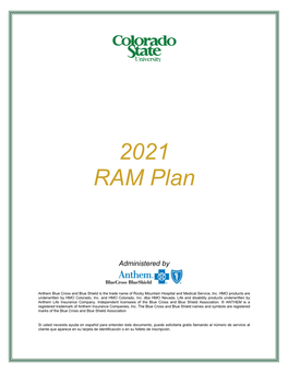 2021 RAM Plan