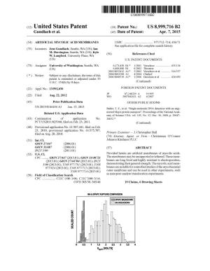 (12) United States Patent (10) Patent No.: US 8,999,716 B2 Gundlach Et Al