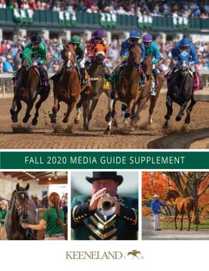 Fall 2020 Media Guide Supplement