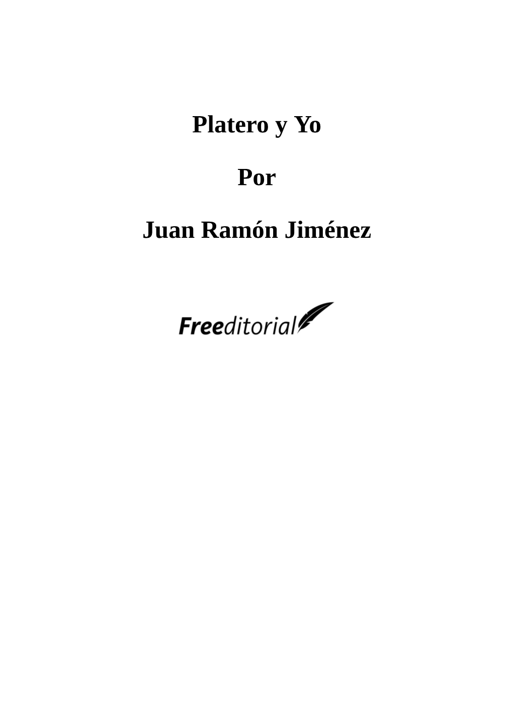 Juan Ramón Jiménez Platero Y Yo.Pdf