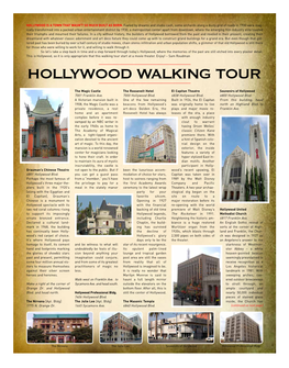 Hollywood Walking Tour