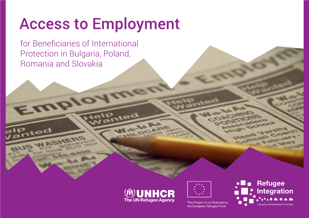 Access to Employment for Beneficiaries of International Protection in Bulgaria, Poland, Romania and Slovakia
