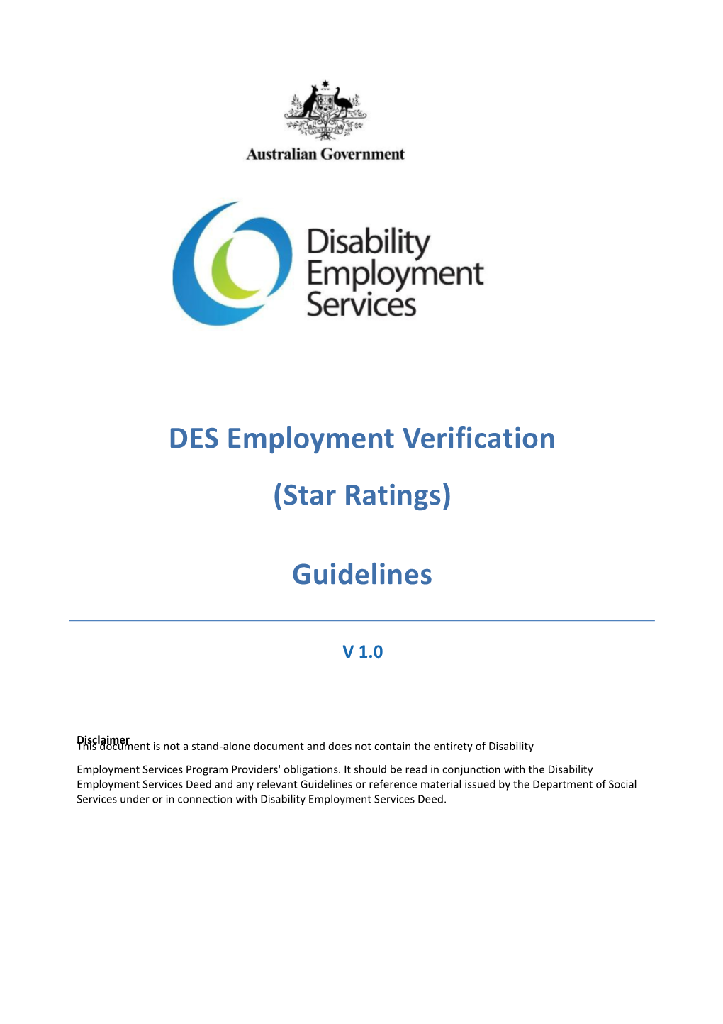 DES Employment Verification