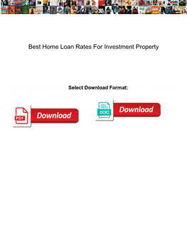 Best Home Loan Rates for Investment Property
