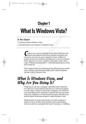 What Is Windows Vista?